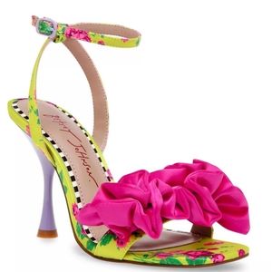 Betsey Johnson Elmira Ruffled Heel Sandal